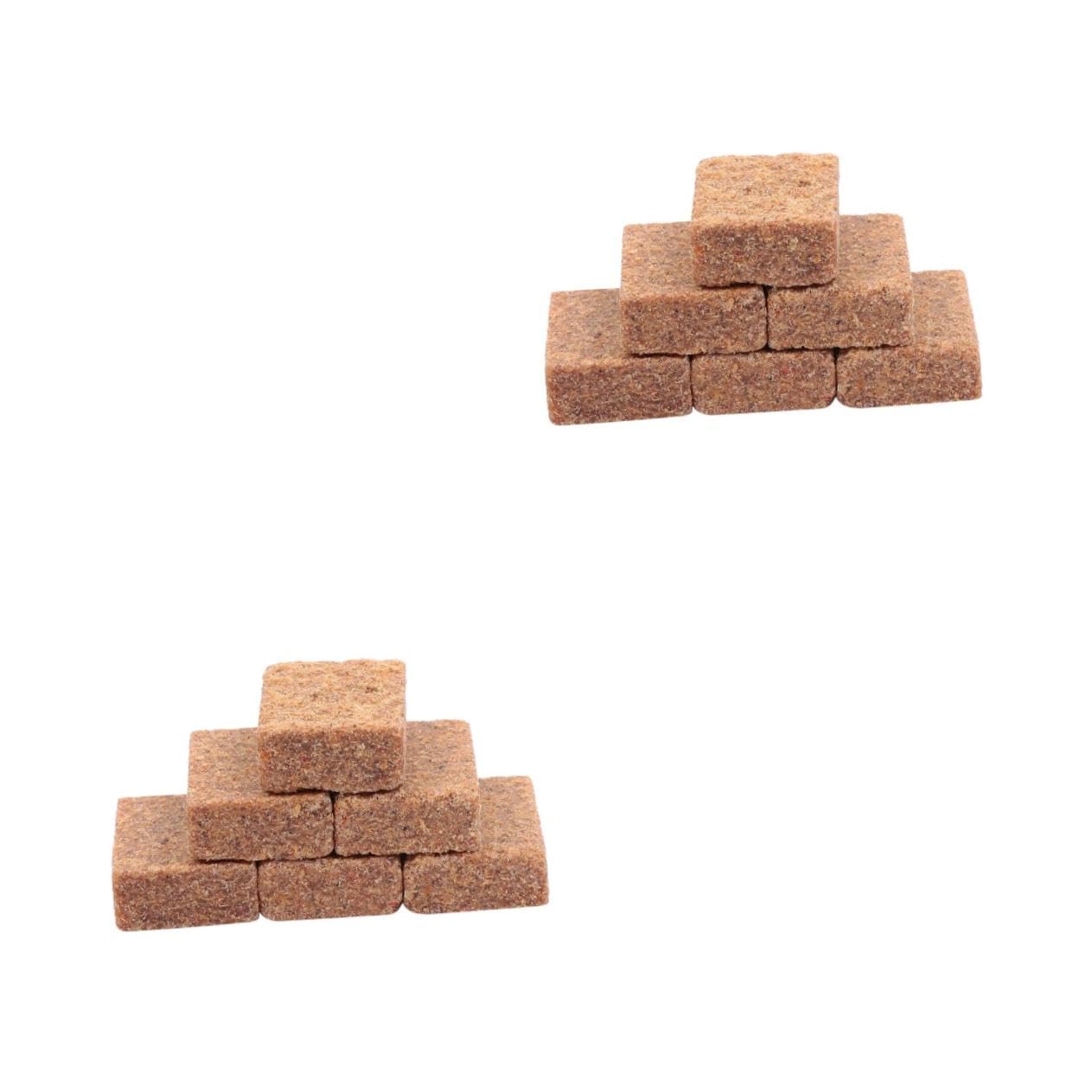 Kisangel 2sets Lightweight Combustion Supporting Blocks for Camping Easy to Carry for Outdoor Cooking and Grilling Safe and Convenient Fire Starter 50pcs*2