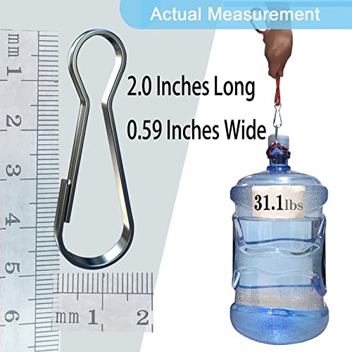 10Pcs Sieway Stainless Steel Flag Pole Clips— 2 Inch Premium — Boat Flag Pole Snaps Hooks —Heavy Duty Spring Snaps Clips — Metal Spring Lanyard Clips For Shower Curtain Key Chain Carabiners #TOP4