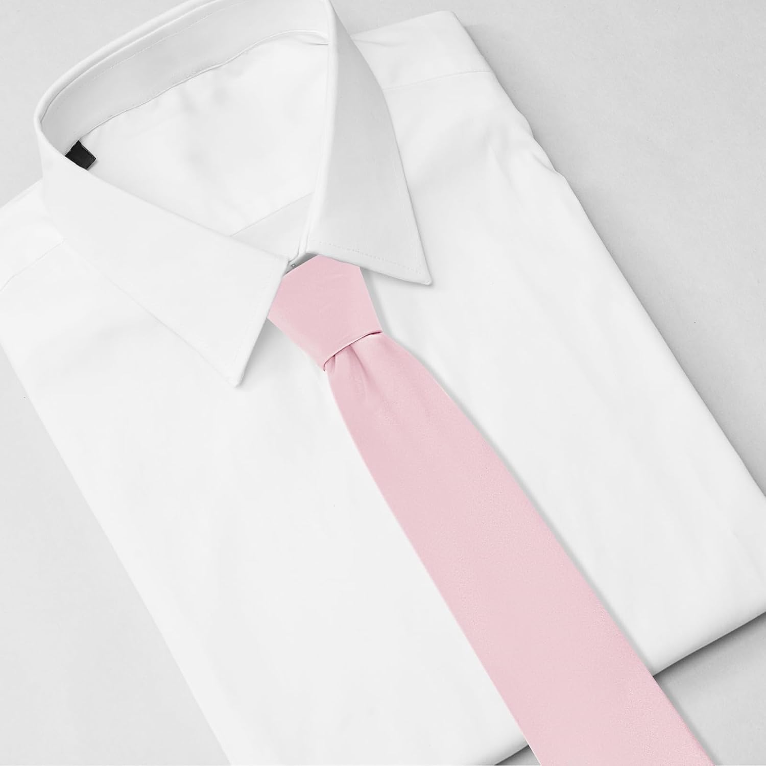 Black Ties For Men Solid Pure Color Formal Neckties 3.15" (8CM) Men's Tie for Business and Wedding with Gift Box - Image 5