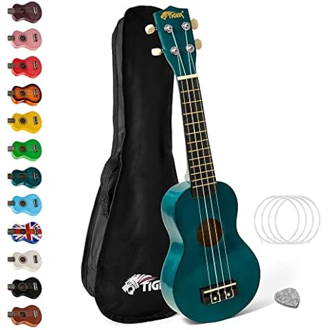 TIGER 2501-BL Glossy Blue Soprano Ukulele Cover