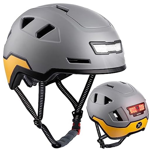 XNITO Bike Helmet with LED Lights - Urban Bicycle Helmet for Adults, Men & Women - CPSC & NTA-8776 Dual Certified - Class 3 E-Bikes, Scooters, Onewheel, Commuter, Mountain Bikes, MTB, BMX, Cycling