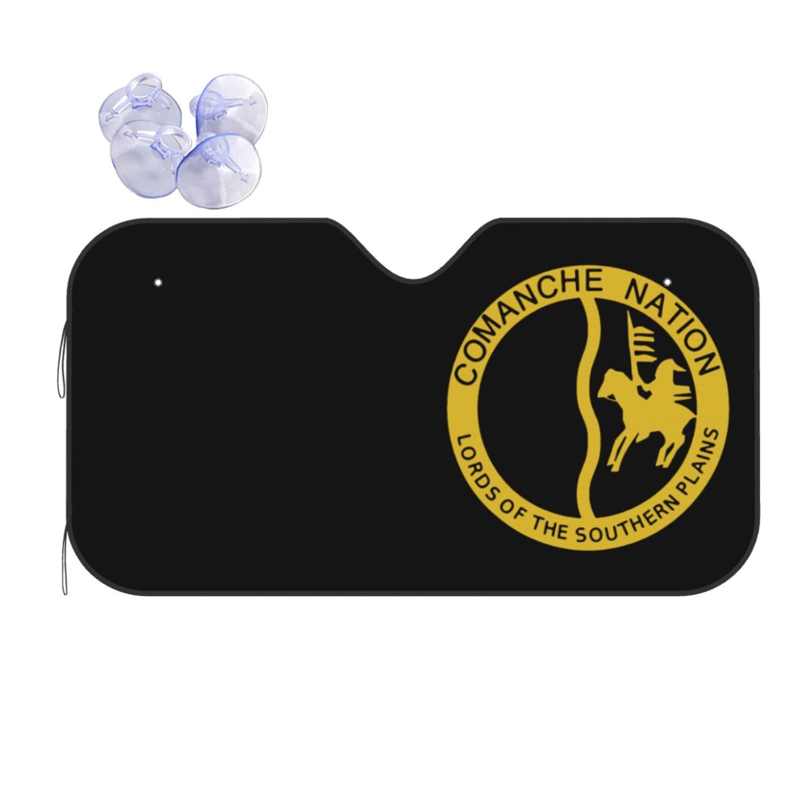 Windshield Sun Shade for Car Durable Bubble Aluminum Film Material Comanche Nation Car Sun Visor