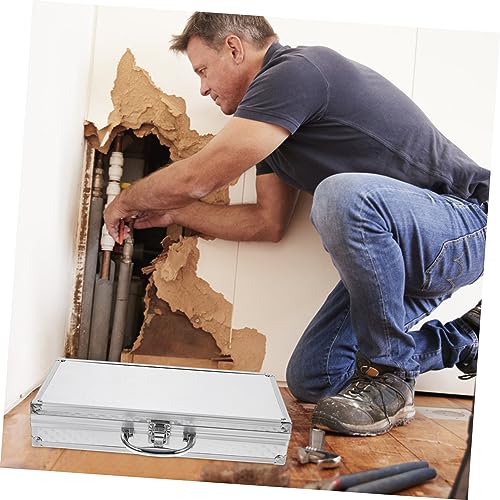 Aluminum Tool Storage Box Multi-functional Small Hard Briefcase Lock for Equipment Instruments and Accessories Sturdy Aluminum Alloy Construction4