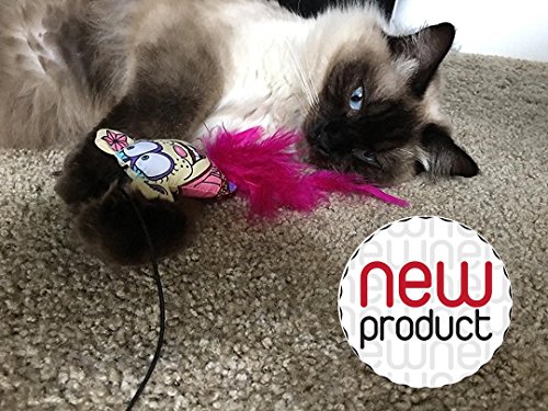 Amazing Mouse Teaser Toy For Pets By 7ProductGroup: Ultimate Cat Charmer Want With 100% Organic Catnip & Silver Vine Blend-Best Kitten Dancer & Exerciser For Interactive Fun & Active Healthy Lifestyle