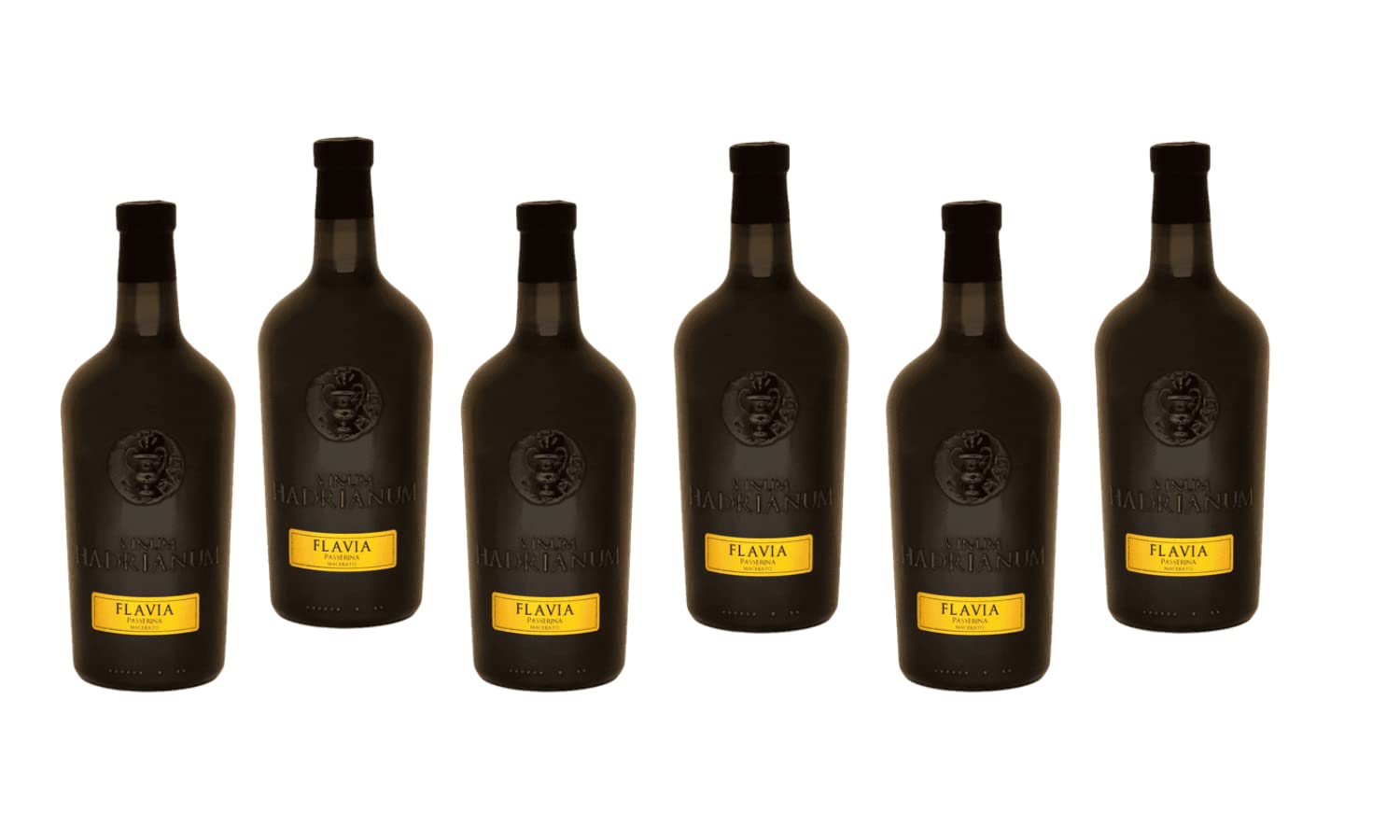 6 Bottles Italian FLAVIA 2021 Passerina Colli Aprutini Uve IGT by Vinum Hadrianum | Vino Macerato Colore Ambra (Orange Wine) | Affinato in Anfore di Argilla - (Each Bottle 750 ml)