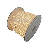 Novelty Lights American Lighting RL-CL-150 1-Reel 825-watt 120V Incandescent Rope Light Reels, Dimmable, 150-Feet, Clear