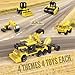 QStar Mini 16 Car Building Blocks Compatible with Lego Party Favors for Kids, Prizes for Kids Classroom, Goodie Bag Fillers