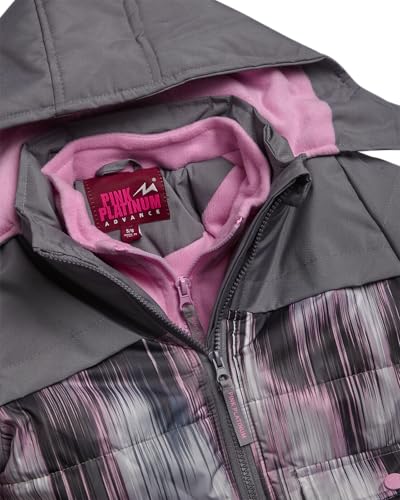 Image of Pink Platinum Girls Snowsuits - 2 Piece Waterproof Toddler Winter Jacket and Ski Pants - Winter Clothes for Girls (2T-16)