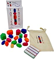 Vista 3 de Un juego de apilamiento de rocas de madera