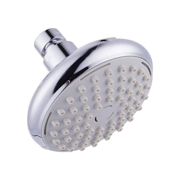 AGMECO Overhead Shower Pebble with Anti-Clogging Self Cleaning Nozzles with Shower Arm 225mm