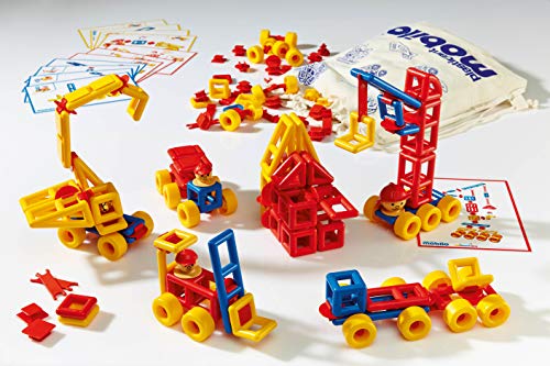 Plasticant Mobilo Konstruktions-Set I, 192 Teile - Kreatives Konstruktionsspielzeug made in Germany - bauen, spielen, lernen für Kinder 3 - 8 Jahre Cover