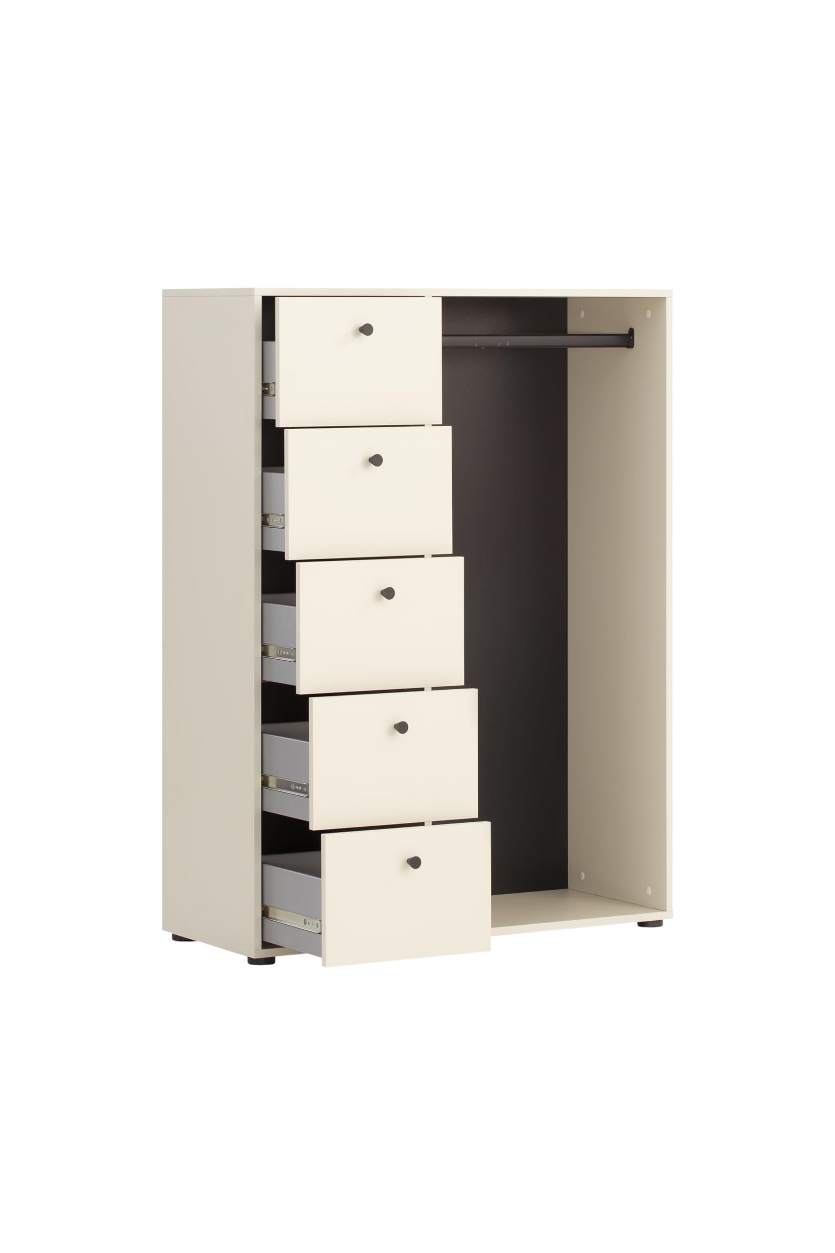 Schildmeyer Garderobenschrank Lovund 701951, cremebeige, 98 x 40 x 132 cm