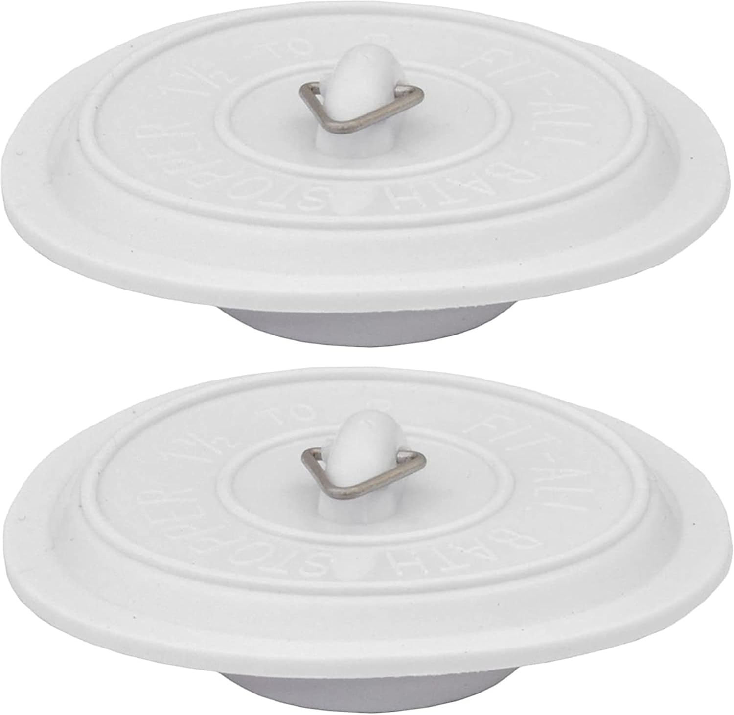 Plastic Bath Plug 75mm Replacement Kitchen Sink Plugs White Plastic