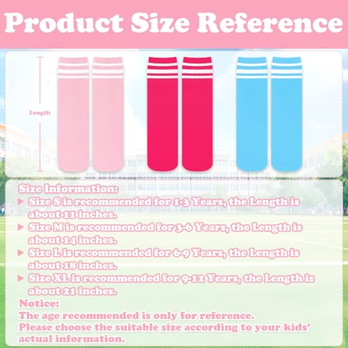 Image of Sarfel Toddler Soccer Socks Kids Soccer Socks Youth Soccer Socks Kids Baseball Socks Girls Softball Socks Boys Football Socks