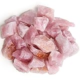 Digging Dolls: 1 lb Rose Quartz Rough Rocks from Madagascar - Large 1