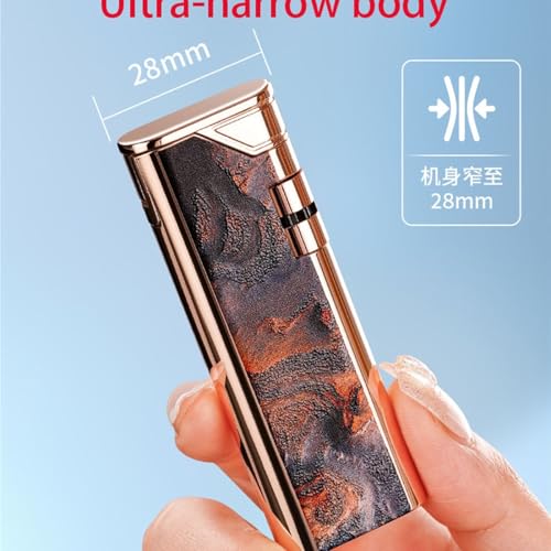 Encendedor de metal elegante, gran idea de regalo con butano 6