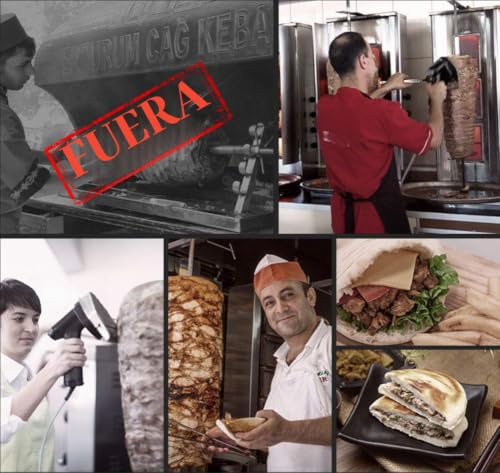 Miniatura 2 de Gototop 220 V Cuchillo De Kebab Eléctrico Para Máquina Kebab, Rebanadora Kebab Profesional, Cortadora De Cuchillo De Cocina Eléctrica Máquina De Kebab Redonda Para El Hogar