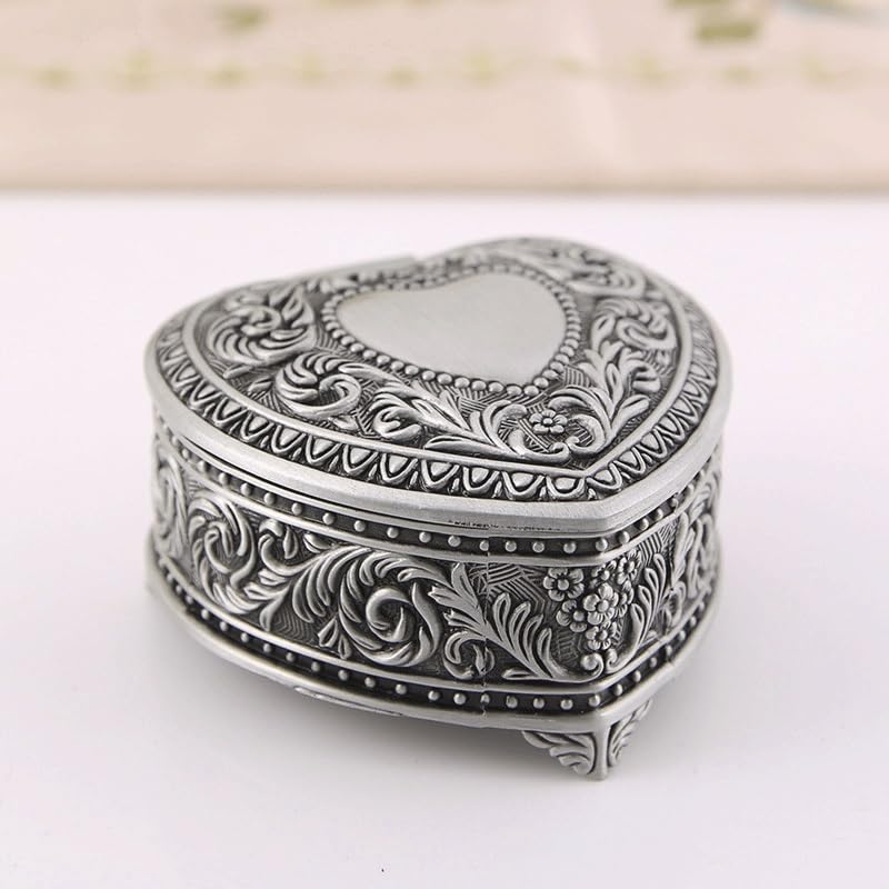 Boîte à bijoux avec compartiments de rangement pour broche et bagues - 3
