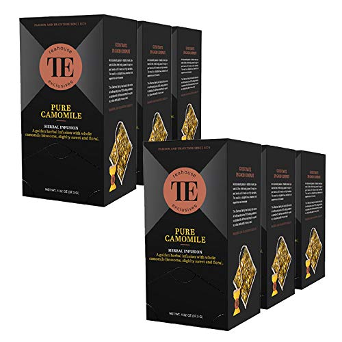 Teahouse Exclusives Luxury Tea Bag Pure Camomile, 37.9 g / 6er Pack