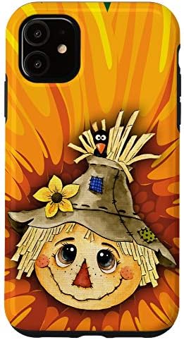 iPhone 11 Scarecrow Phone Case Sunflowers Gift Case