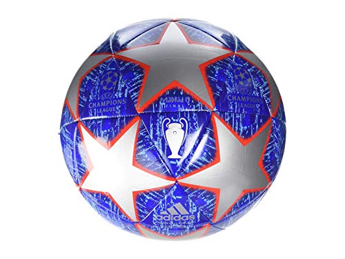 adidas Finale Glider Soccer Ball Silver Metallic/Bold Blue/Football Blue/Light Blue Bottom: Active Red S19, 5