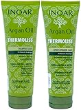 INOAR PROFESSIONAL - Argan Oil Thermoliss Shampoo & Conditioner - Nourish and Repair Damaged and Dry Hair (8.05 oz)