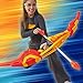 Nerf Pyrostrike Megabow, 42-Inch Bow Fires Arrows Up to 105 Feet, 2 with Soft Tips, Kids Outdoor Toys, Ages 10+ (Amazon Exclusive)