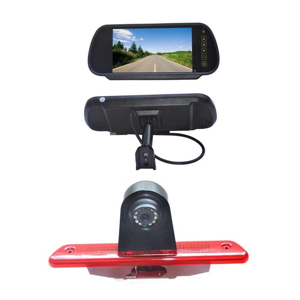 VardsafeVS5727R 7 Inch Replacement Rear View Monitor & Camera for Citroen Jumpy/Peugeot Expert/Fiat Scudo/ProAce (2007-2016), 100% Waterproof, CCD Sensor, Custom Fit