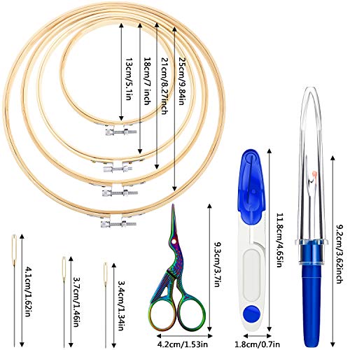 Mudder MUDDER-CROSS STITCH TOOL-01 53 Pieces Cross Stitch Tool Embroidery Starter Kit thumb #2