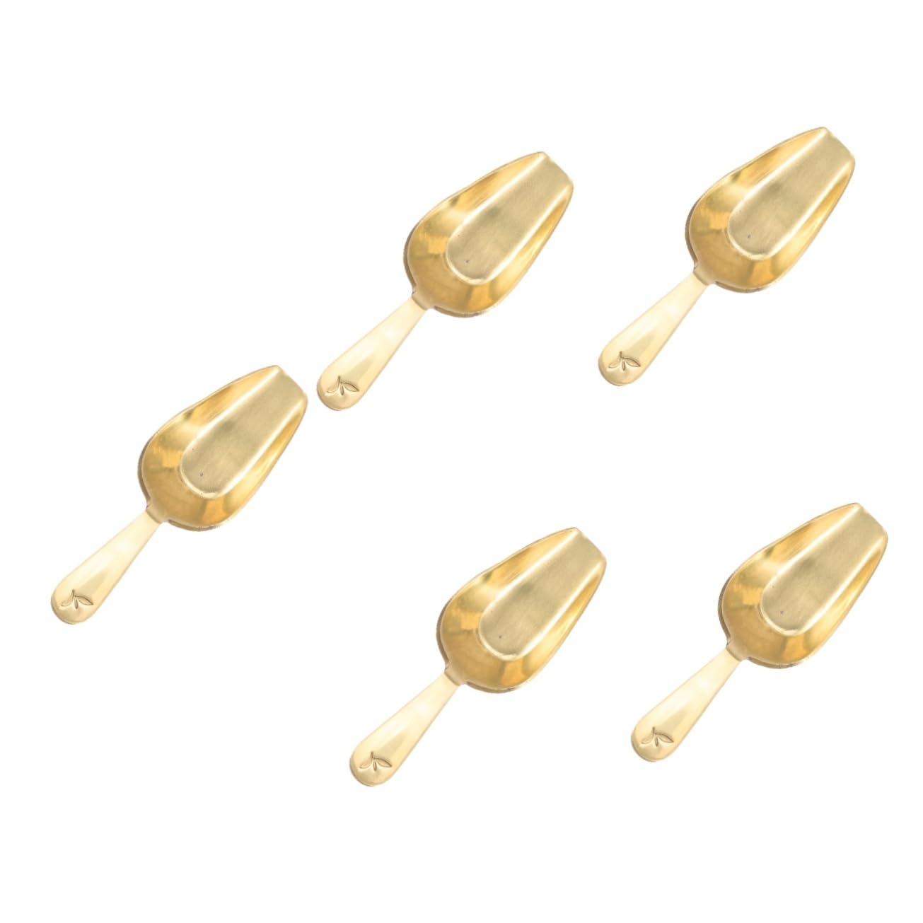Alipis 5pezzi Cucchiaio Da Tè Ottone Cucchiaio Per Misurare Tè e Chicchi Design e Semplice Per Uso e Ristoranti