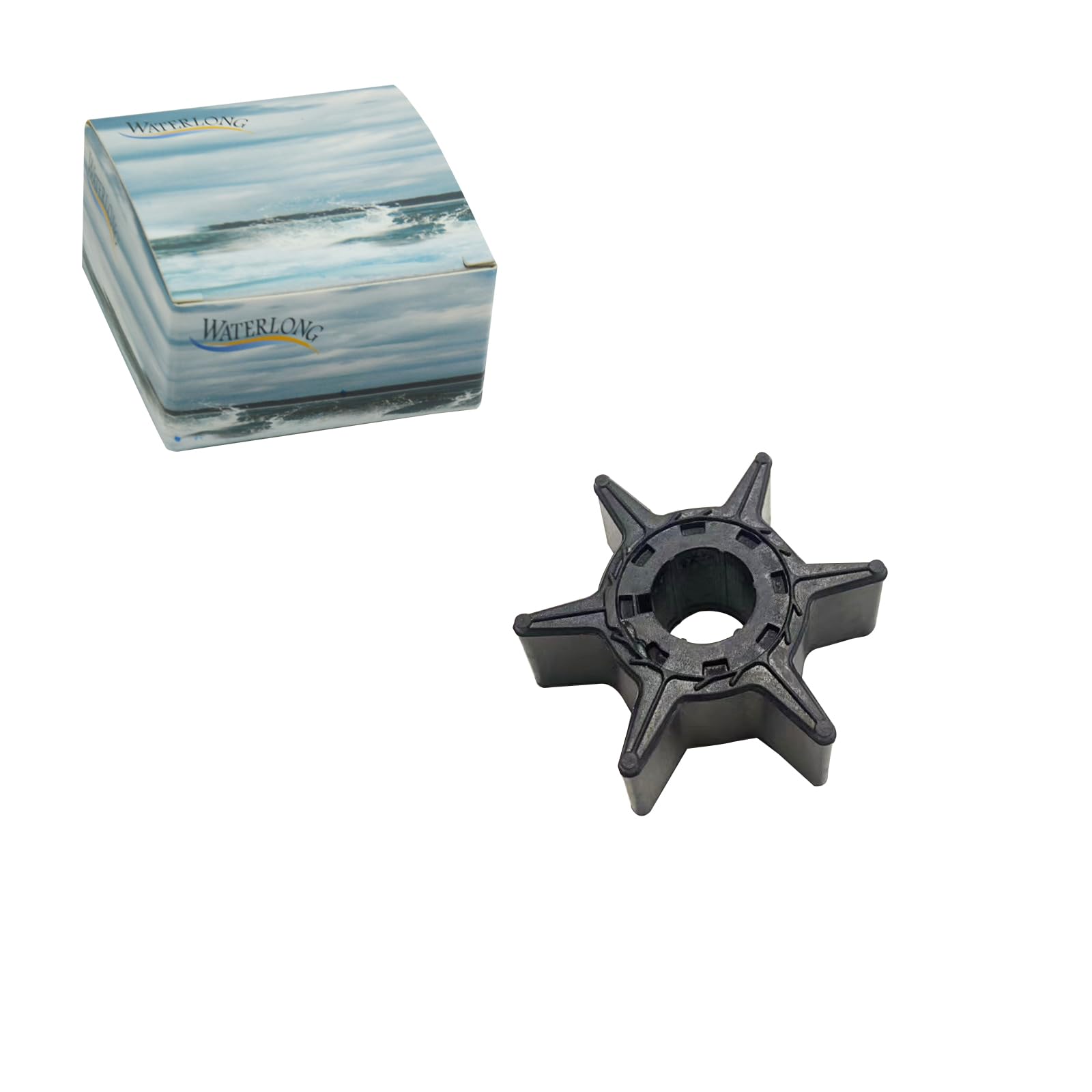 WATERLONG 6L2-44352-00-00 Water Pump Impeller Replaces for Yamaha Outboard 20HP 25HP