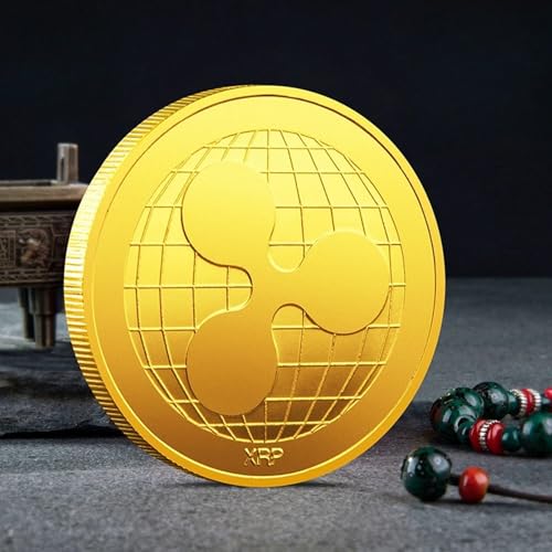 Gold-Plated Ripple XRP Coin – Physical Cryptocurrency Commemorative Coin – Crypto Collectible for XRP Enthusiasts, Bitcoin & Ethereum Fans, Novelty Hobby Display & Gift Item - Image 5