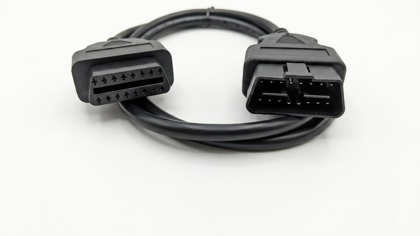 MapOut24 Obd2 Male to OBD2 Female 16 PIN Full Pinout Extension Cable for Auto Diagnostics OBD Extender 1 Meter Length SMPL064-image-47