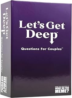 Let's Get Deep Questions for Couples Card Game, Conversation Starter Game