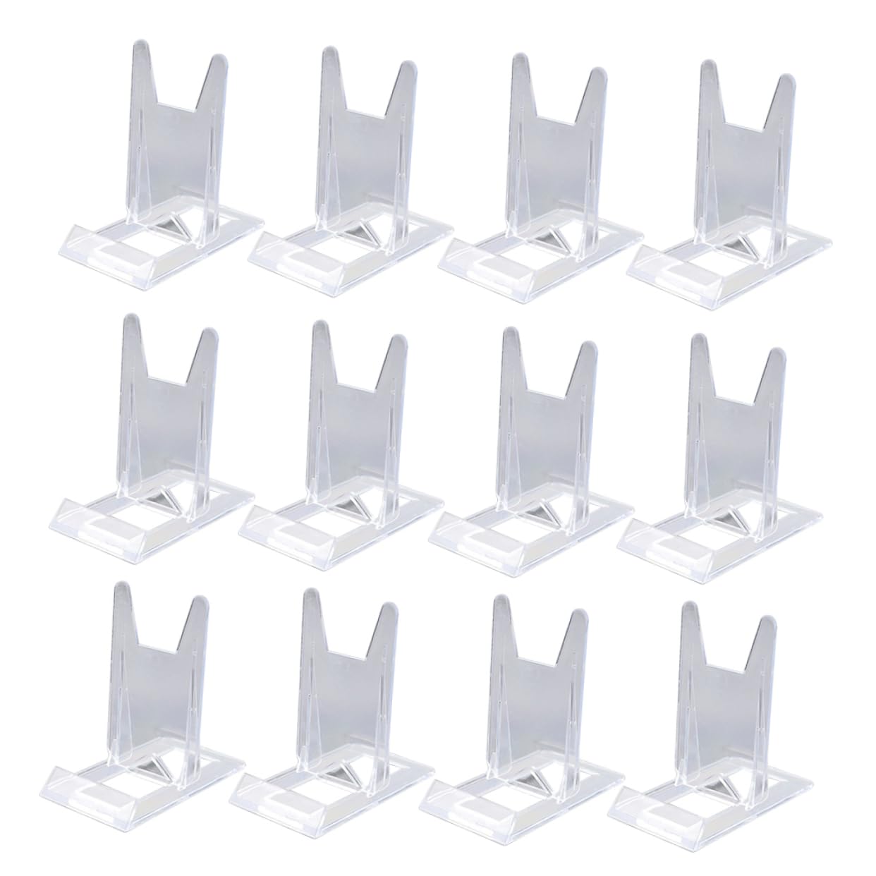 Uonlytech Présentoir de Cartes de Visite Réglable 20 Pièces en Plastique