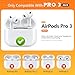 Inesore 5 Pairs Replacement Ear Tips for AirPods Pro 3 (2025) with Portable Storage Box & Cleaner Pen,Built-in dust Guard Screen Silicone Ear Tips 5 Sizes (M)-Medium