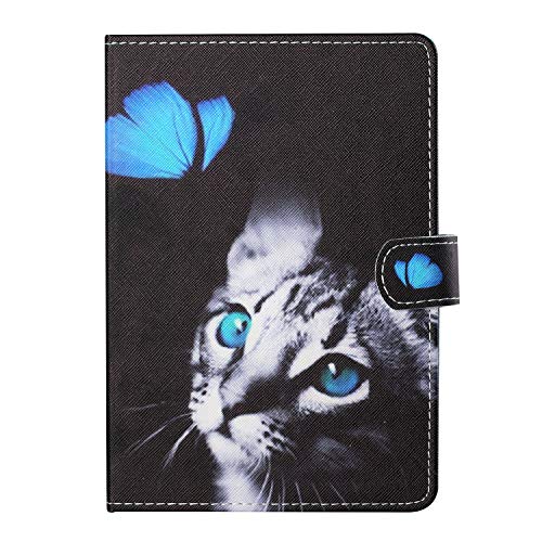 10 inch Tablet Housse - Housse Universelle en Cuir avec Support Folio Housse pour Fire HD 10, Google Nexus 9/10, iPad 2018, Galaxy Tab E 9.6 / Tab A 10.1, Sony...