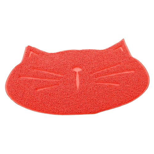 ERINGOGO Cat Shape Pet Feeding Mat Reusable Puppy Bowl Mat Non Slip and Cats Prevents Food Water Spills Durable Easy to