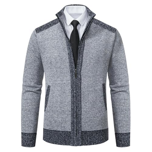 Chaqueta de punto para hombre ideal para ocio y paseos de otoño e invierno