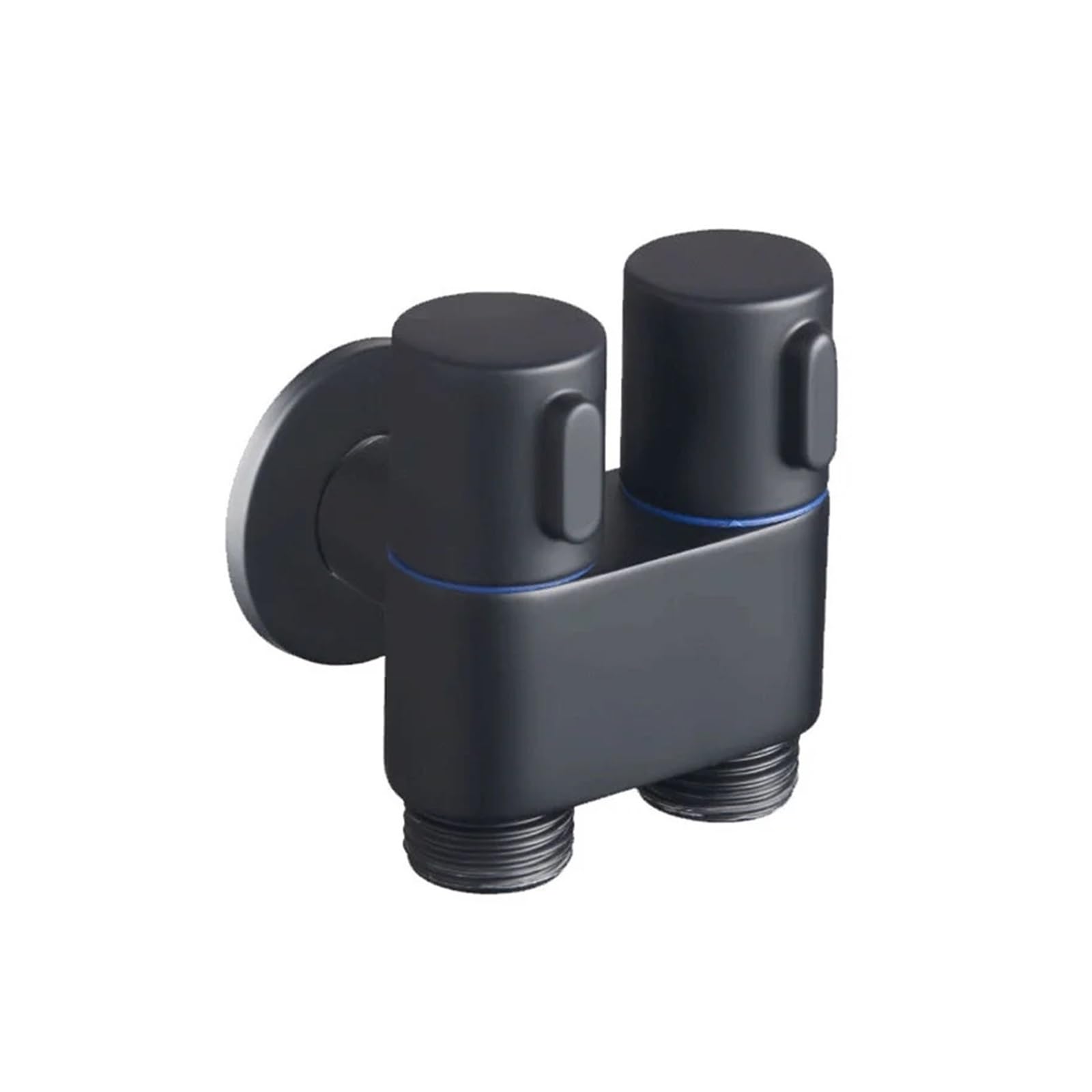 Pulvérisateur bidet de toilette WC noir avec kit douchette et valve 1 en 2
