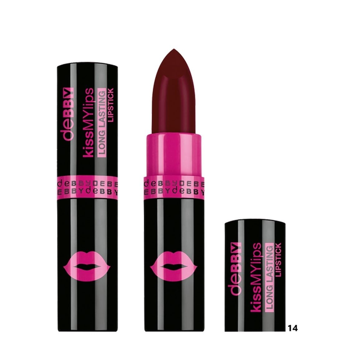 Debby Kiss My Lips Long Lasting Lipstick 14 Bordeaux, 14 burgundy