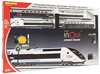 Mehano T871 Coffret de Train électrique Inoui TGV elektrisches Zugset, Blanc, Gris, Violet, Noir, 607 x 370 x 54 cm