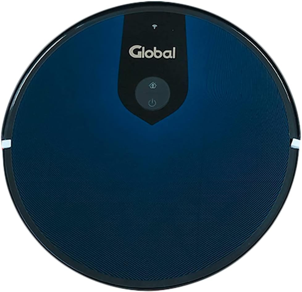 GLOBAL ELECTRONICS Robot Vacuum Cleaner, Robot Vacuum and Mop Combo with Roller Brush, Wi-Fi Connected, Compatible with Alexa and Google Home, Automatic Vaccum, Self-Charging, with Mapping