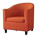 KELUINA 2 Piezas Funda de Sillón Chesterfield,Tejido Jacquard de poliéster y Elastano Fundas de sofá Suaves duraderas para Sillón Protector De Muebles(Funda para Silla de bañera,Naranja)