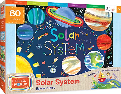 MasterPieces Rompecabezas del Sistema Solar para Niños de 60 Piezas - Tema Astronauta - 19"x14" miniatura 1