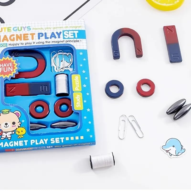 Image of Magnetic Field and Science Experiment Toy Learning Starter Kit Science Lab Basic Electricity Set for Kids