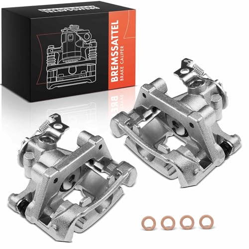 Frankberg 2x Pinza de Freno con portador Trasero Izquierdo Derecho Compatible con Mondeo III Turnier BWY 1.8L-3.0L 2000-2004 X-Type CF1 2.0L-2.5L 2001-2009 Sustituir# C2S17386