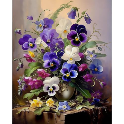 Flower Paint by Numbers for Adults