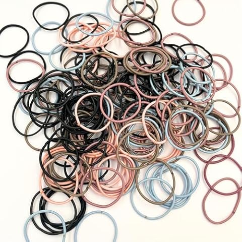 200pcs Multi Colors Hair Ties Women - Pony Tail Holders Elastic - Durable Pony Tail Holders for Adults Women, No Damage Hair Ties for Styling Thick or Thin Hair Cover