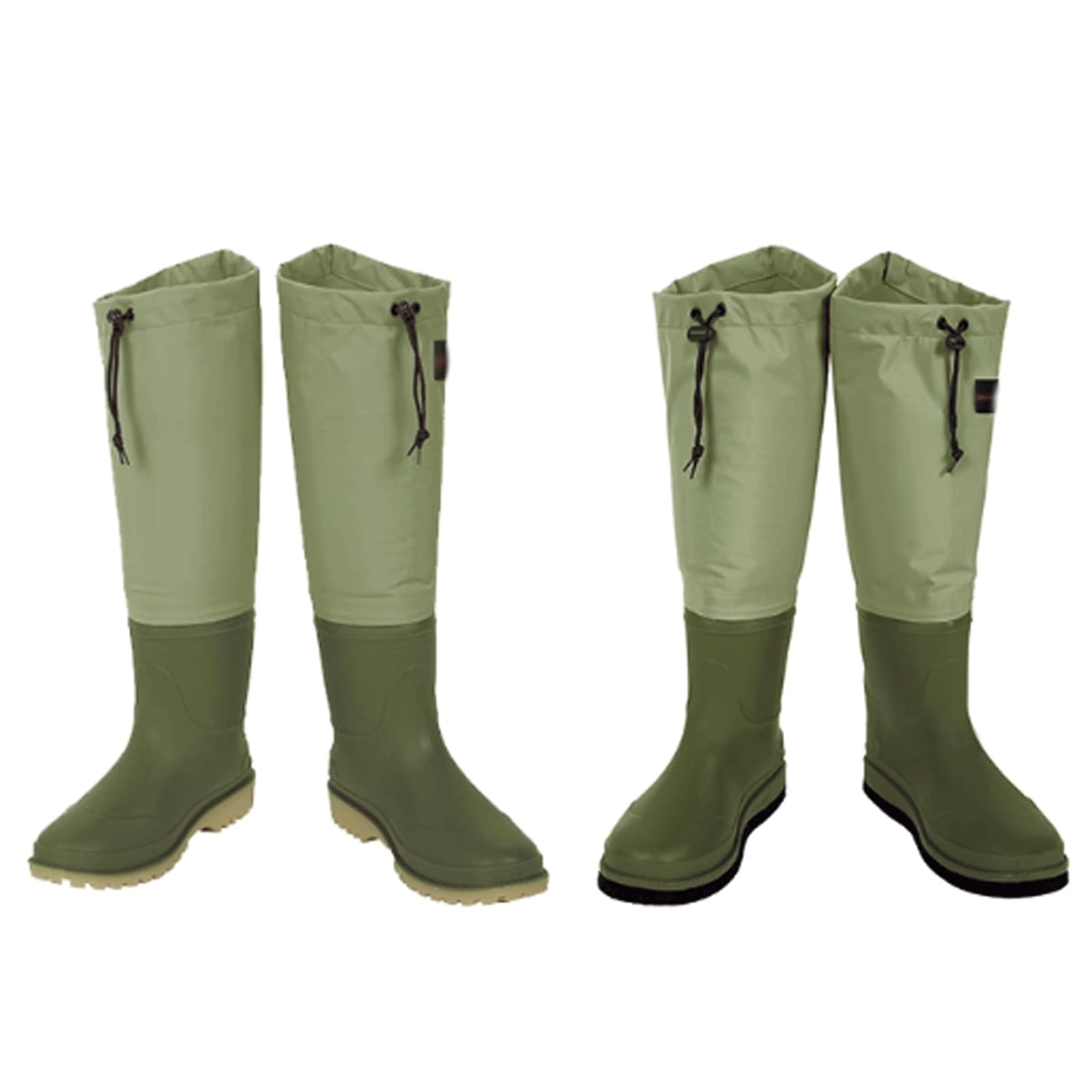 FAXIOAWA Botas para vadear hasta la Rodilla, con Fondo de Fieltro, antipinchazos, Unisex, de Tubo Largo, para Pesca acuática y Agricultura